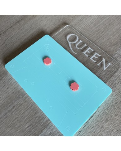 Mesero Decorativo Cassette - Metacrilato