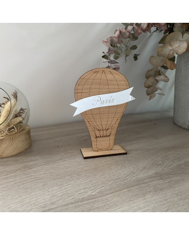 Mesero Globo Aerostático con Ciudad