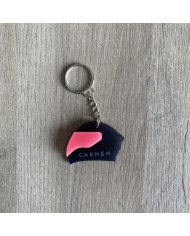 Llavero Casco de Moto de Metacrilato con Nombre