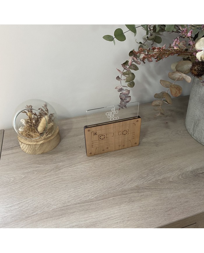 Mesero Decorativo Cassette - Madera