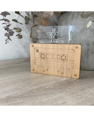 Mesero Decorativo Cassette - Madera