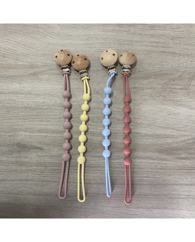 Chupetero de Madera Personalizado con Nombre Grabado