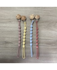 Chupetero de Madera Personalizado con Nombre Grabado