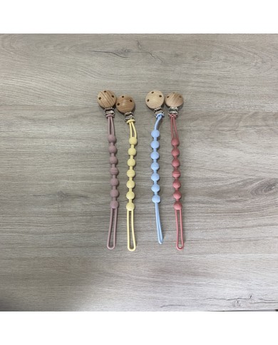 Chupetero de Madera Personalizado con Nombre Grabado