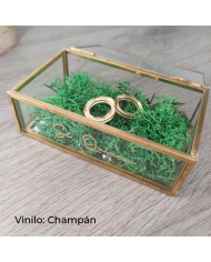 Porta Alianzas Joyero con vinilo