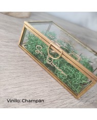 Porta Alianzas Joyero con vinilo