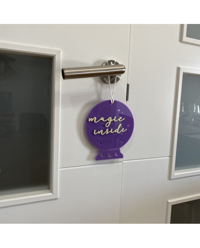 Colgador Puerta Bola de Cristal "Magic inside"