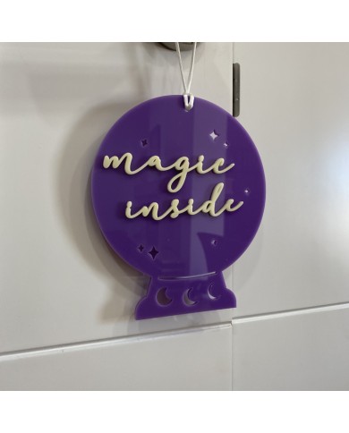 Colgador Puerta Bola de Cristal "Magic inside" Colgador Puerta Bola de Cristal "Magic inside"