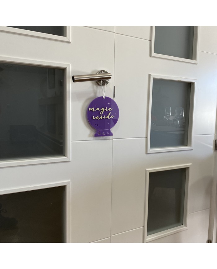 Colgador Puerta Bola de Cristal "Magic inside"