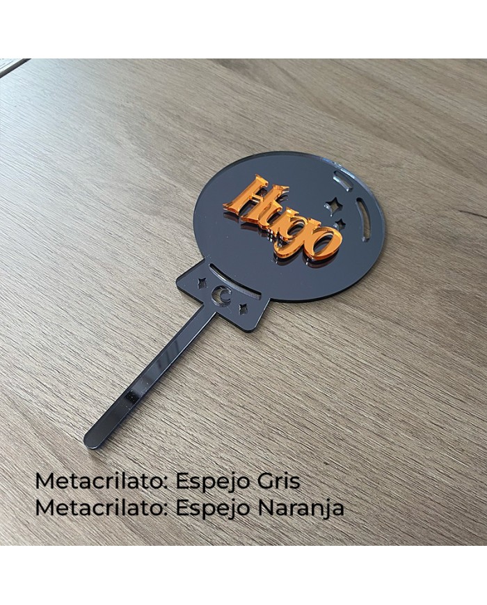 Topper Bola de Cristal con Nombre