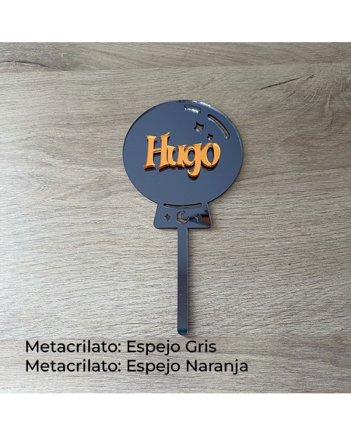 Topper Bola de Cristal con Nombre