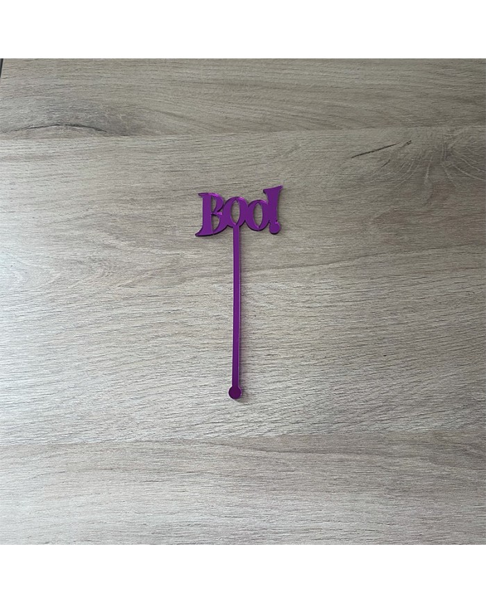 Agitador Boo! Morado Espejo