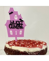 Topper Casa Encantada con Nombre y Edad