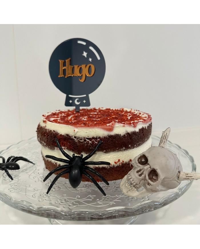 Topper Bola de Cristal con Nombre