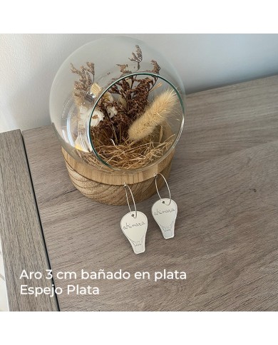 Pendientes Globo Aerostático con Nombre Pendientes Globo Aerostático con Nombre