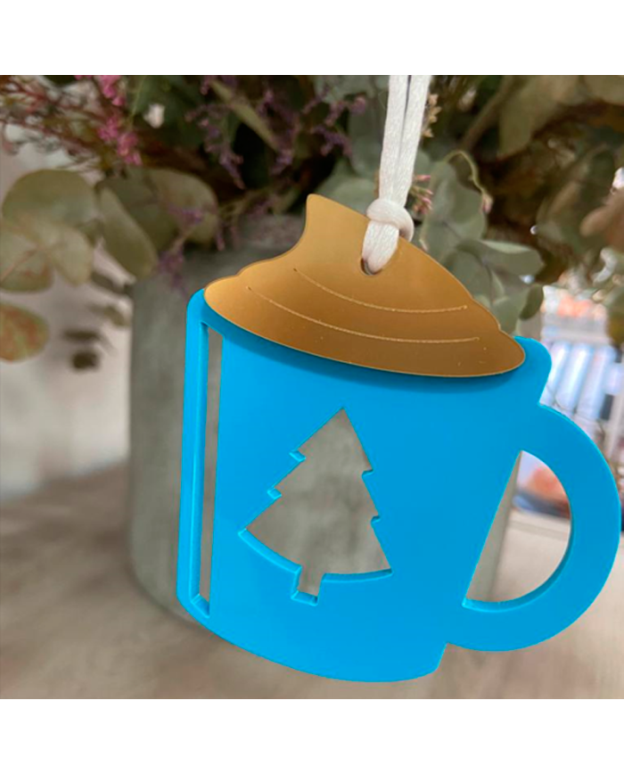 Adorno de Navidad con Forma de Taza de Café