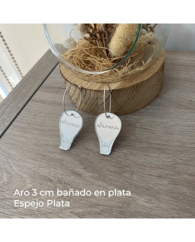 Pendientes Globo Aerostático con Nombre