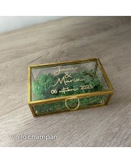 Porta Alianzas Joyero con vinilo