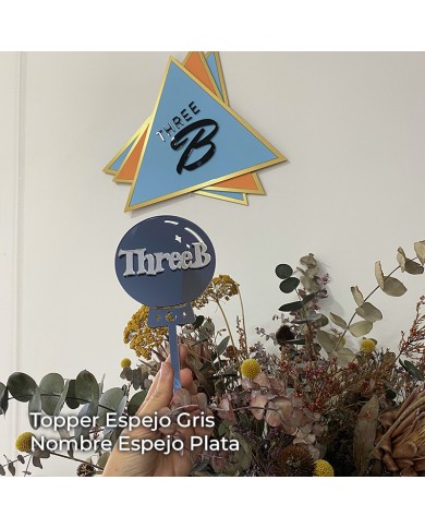 Topper Bola de Cristal con Nombre Topper Bola de Cristal con Nombre