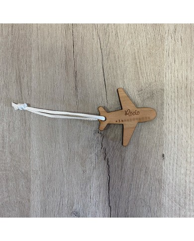 Identificador de Maleta Avión con Nombre y Número de Teléfono Identificador de Maleta Avión con Nombre y Número de Teléfono