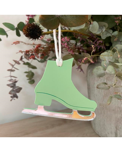 Adorno de Navidad con Forma de Patín Adorno de Navidad con Forma de Patín