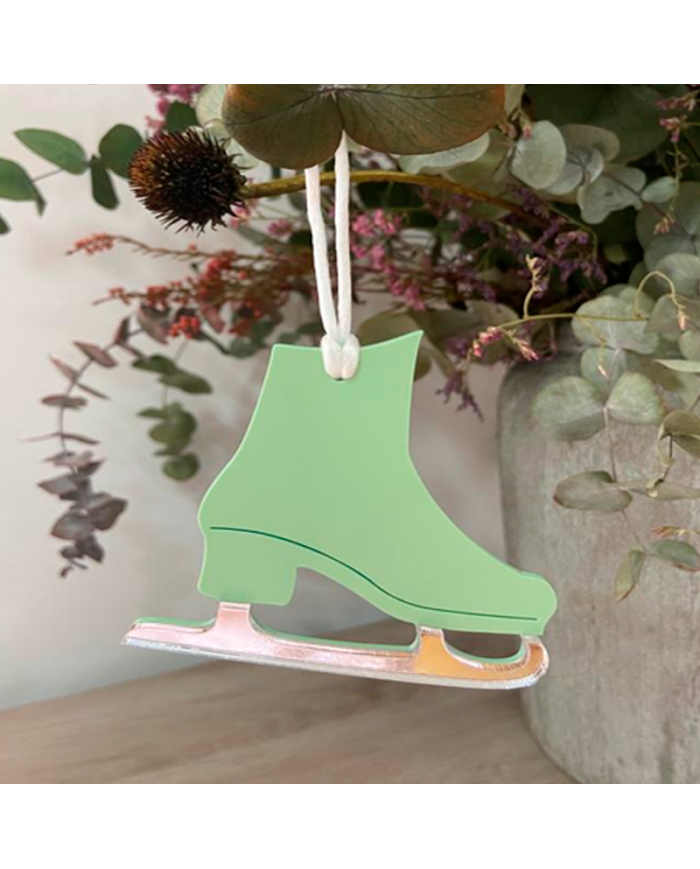 Adorno de Navidad con Forma de Patín