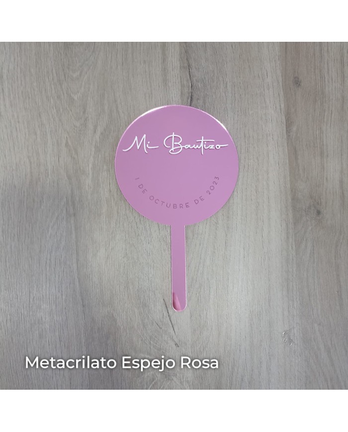 Topper Mi Bautizo con Fecha