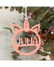 Bola de Navidad Redonda con Estrellas y Nombre Bola de Navidad Redonda con Estrellas y Nombre