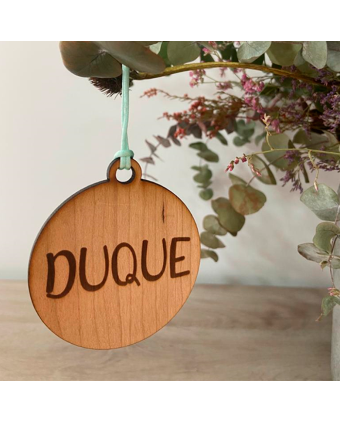 Bola de Navidad Redonda con Nombre Grabado