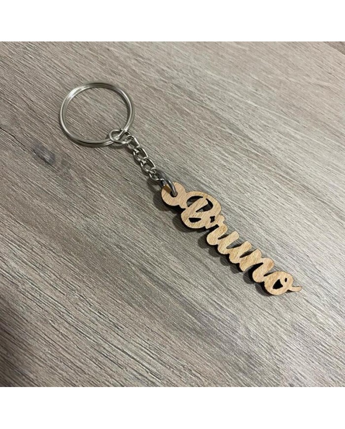 Llavero de Madera con Nombre