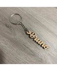Llavero de Madera con Nombre