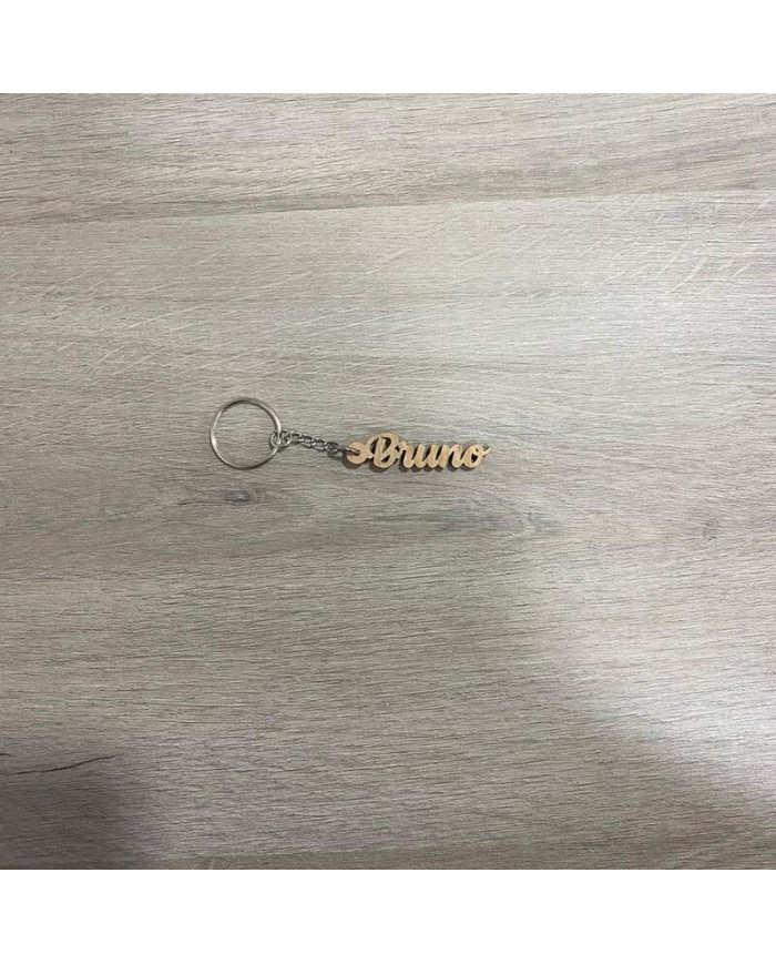 Llavero de Madera con Nombre
