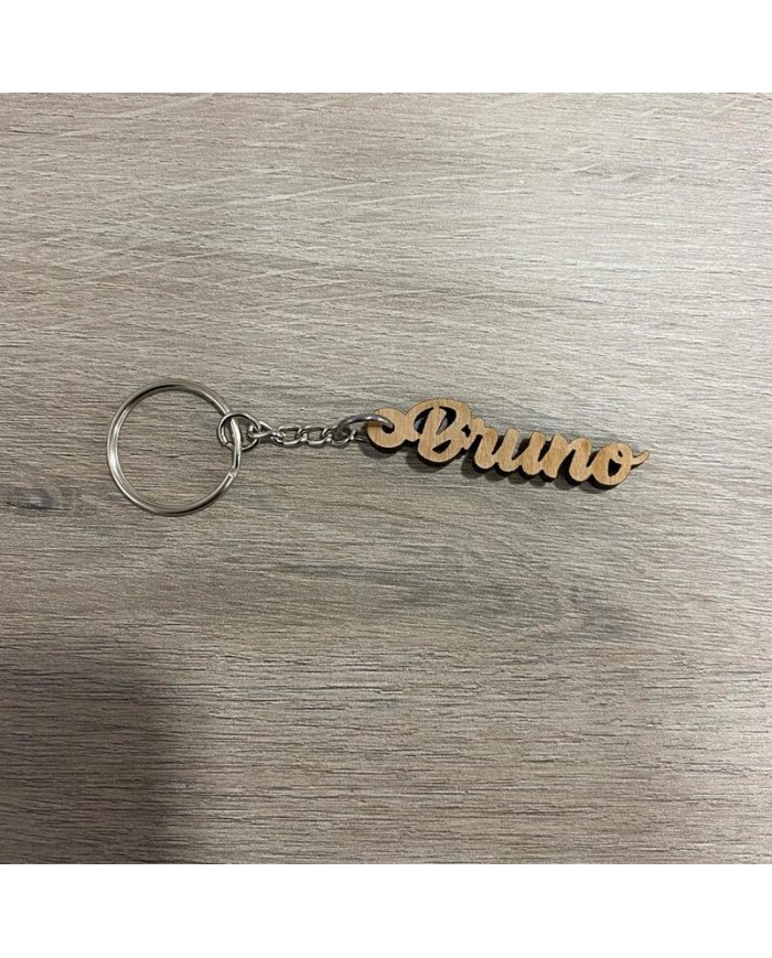 Llavero de Madera con Nombre