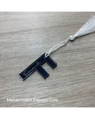 Marcasitios Inicial con Nombre Grabado y Borla