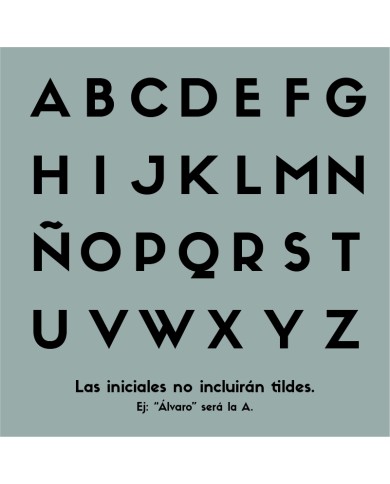 Marcasitios Inicial con Nombre Grabado y Borla