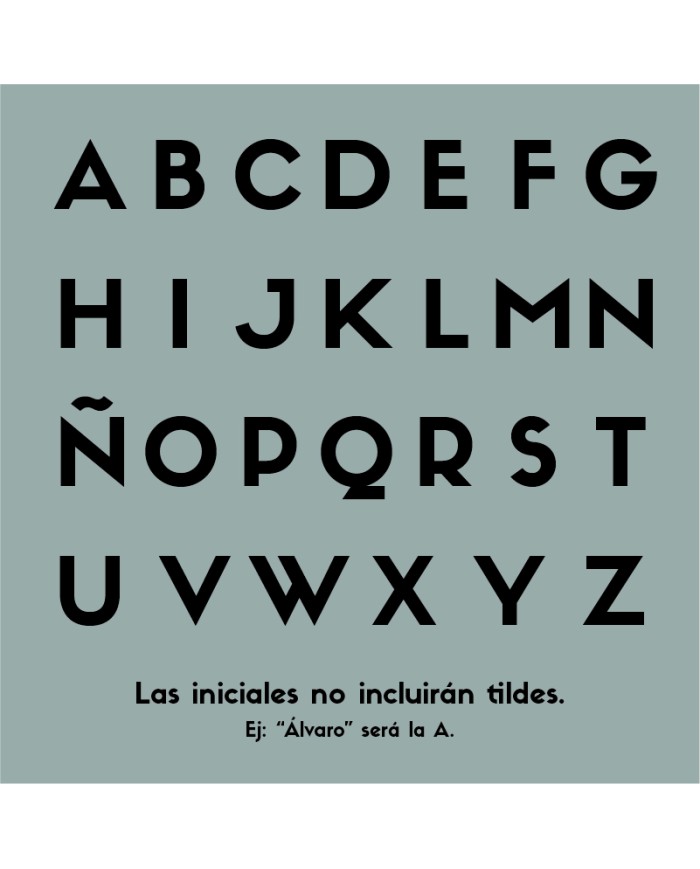 Marcasitios Inicial con Nombre Grabado y Borla