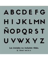 Marcasitios Inicial con Nombre Grabado y Borla