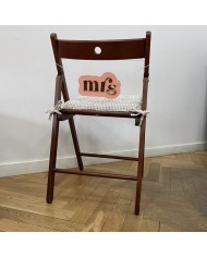 Cartel "Mr" y "Mrs" para Sillas