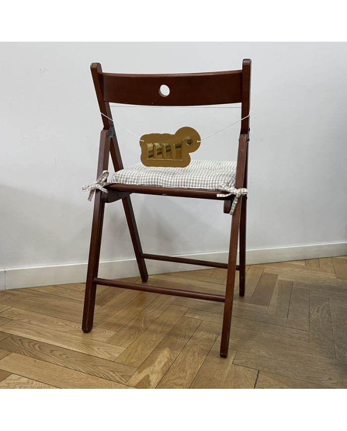 Cartel "Mr" y "Mrs" para Sillas