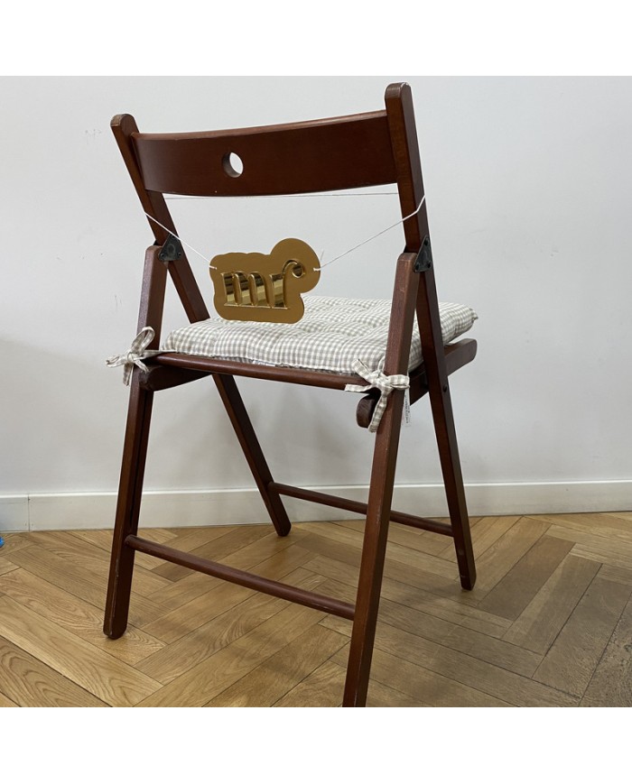 Cartel "Mr" y "Mrs" para Sillas