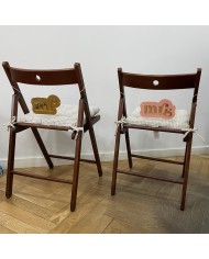 Cartel "Mr" y "Mrs" para Sillas