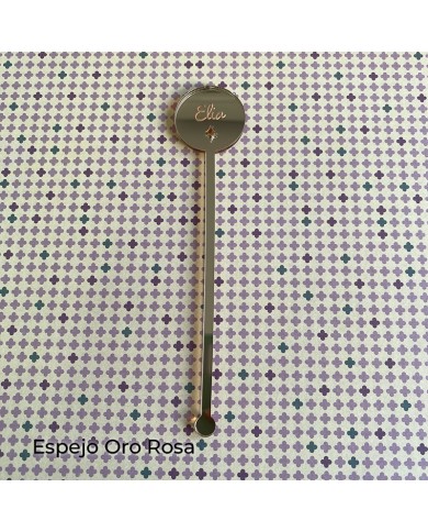 Agitador Nombre Grabado con Detalle Troquelado