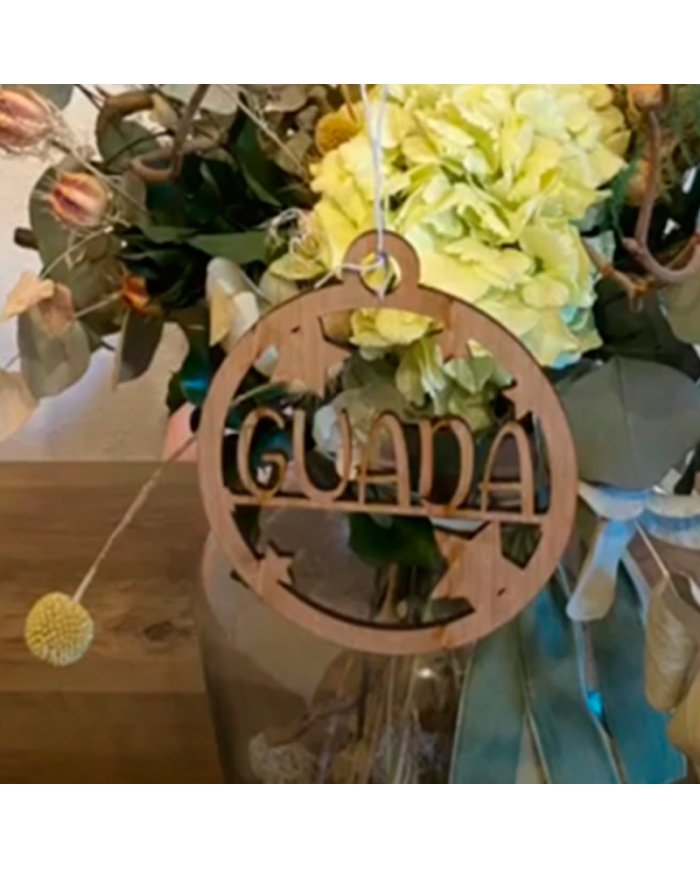 Bola de Navidad Redonda con Estrellas y Nombre Bola de Navidad Redonda con Estrellas y Nombre