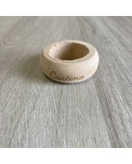 Servilletero de Madera con Nombre Grabado