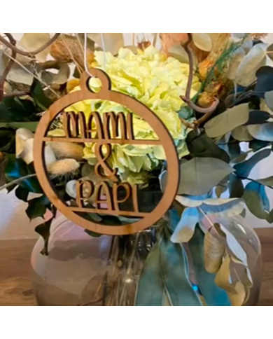 Bola de Navidad con Dos Nombres