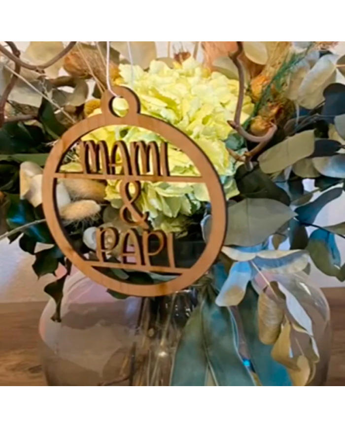 Bola de Navidad con Dos Nombres