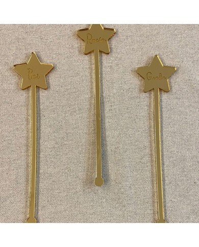 Agitador Estrella con Nombre Grabado Agitador Estrella con Nombre Grabado