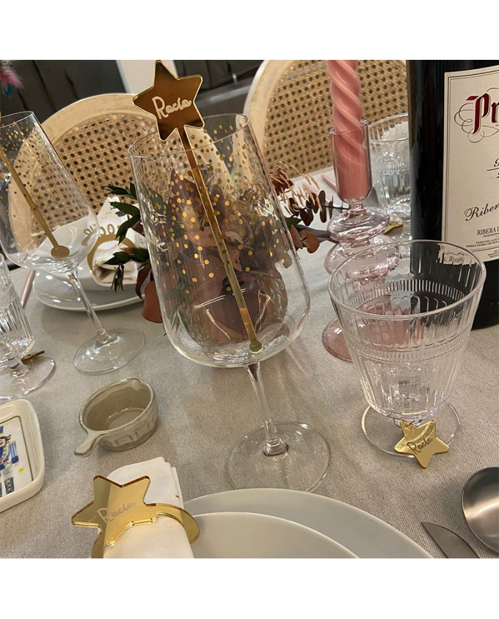 Agitador Estrella con Nombre Grabado