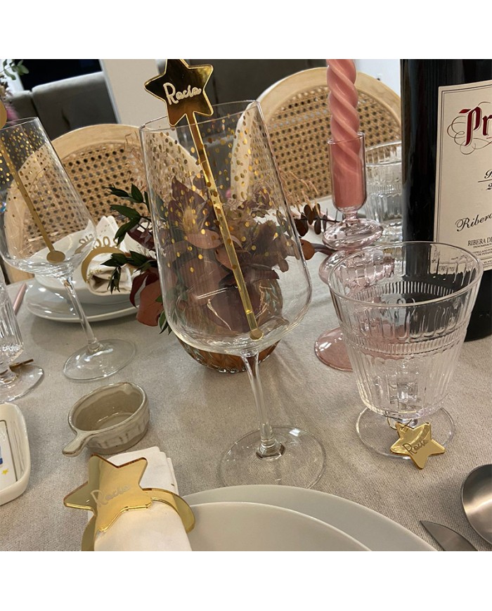 Agitador Estrella con Nombre Grabado