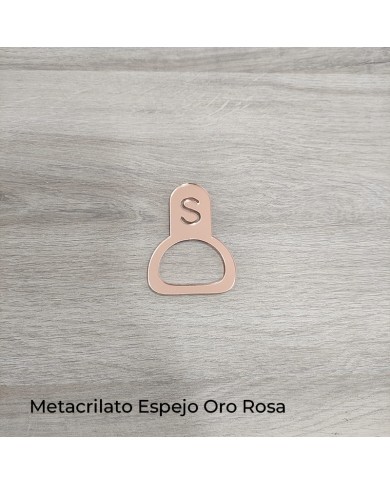 Servilletero Semicírculo con Inicial Calada